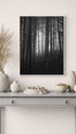 Forest Black and White Poster Mockup