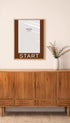 Fresh Start Minimalist Motivational Poster Mockup