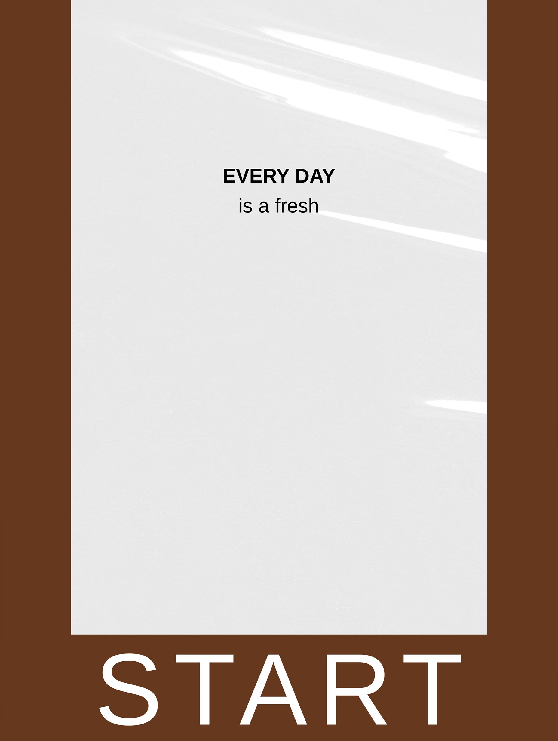 Fresh Start Minimalist Motivational Poster