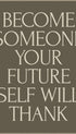 Future Gratitude Motivational Poster