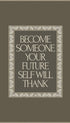 Future Self Motivational Poster