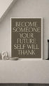 Future Gratitude Motivational Poster Mockup
