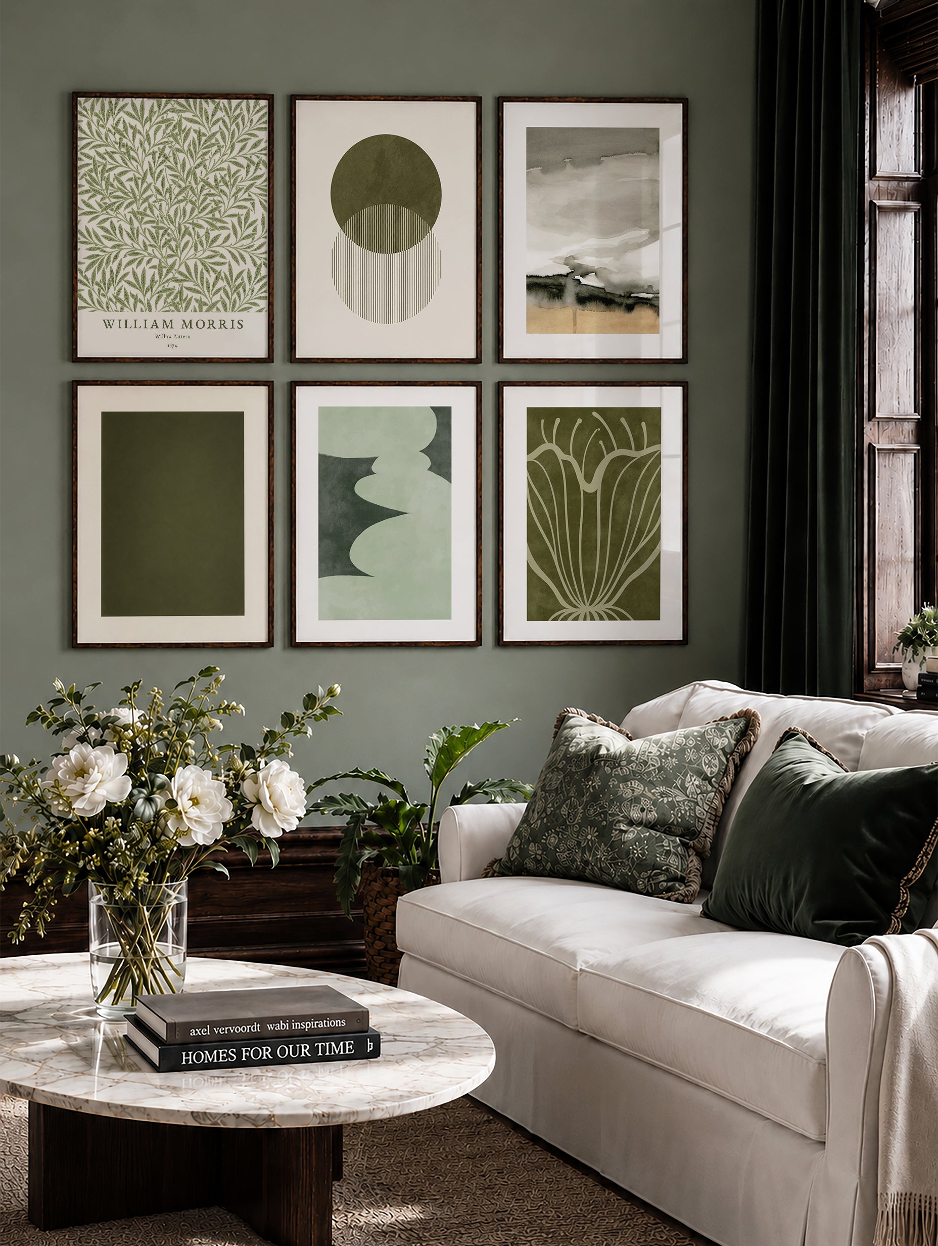Sage Green Gallery Wall