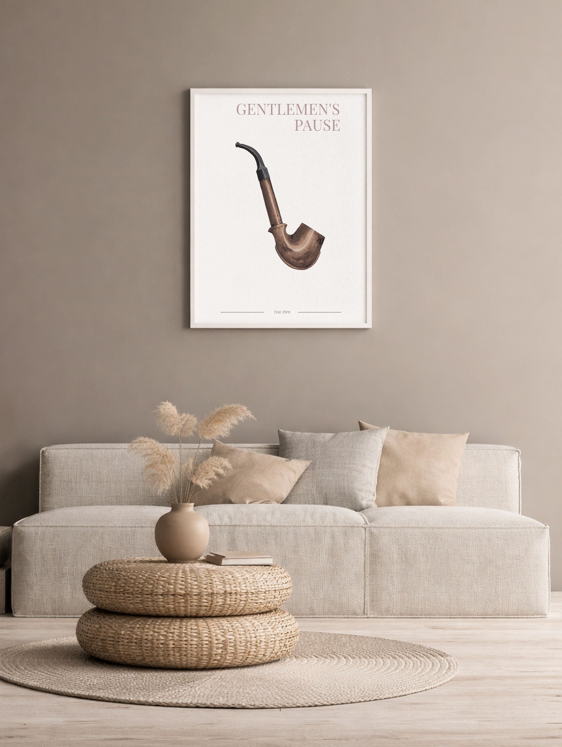 Gentlemen’s Pause Vintage Poster Mockup