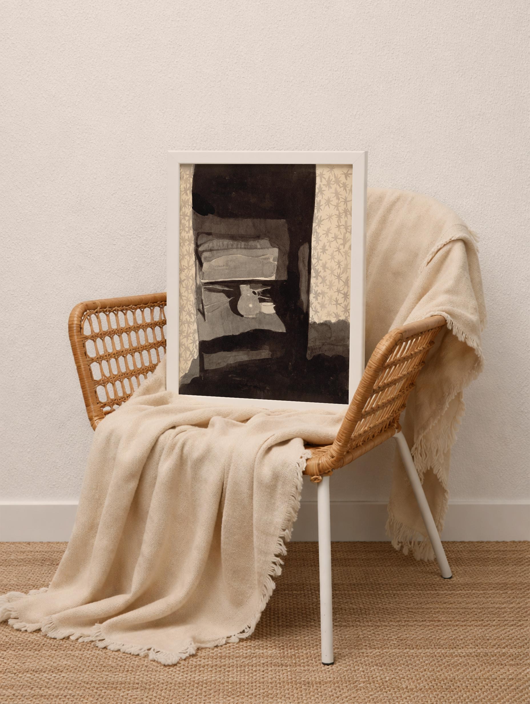 Glance into a bedroom Paul Klee Art Print Mockup