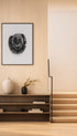 Glass Medallion with the Bust of a Goddess Minimalist Poster Mockup
