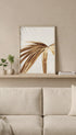 Golden Palm Leaf Botanical Poster Mockup