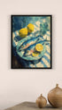 Gouache Painting Kitchen Artwork Mockup