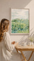 Green Wheat Fields Van Gogh Art Print Mockup