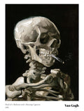 Head of a Skeleton Van Gogh Art Print