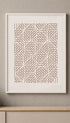 Interwoven Parquet Pattern Abstract Art Print Mockup