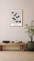 Japanese Butterfly Kamisaka Sekka Art Print Mockup