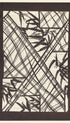 Katagami Textile Stencil with Stylized Diagonal Bamboo Design Poster