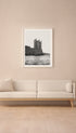 Keiss Castle Black and White Poster Mockup