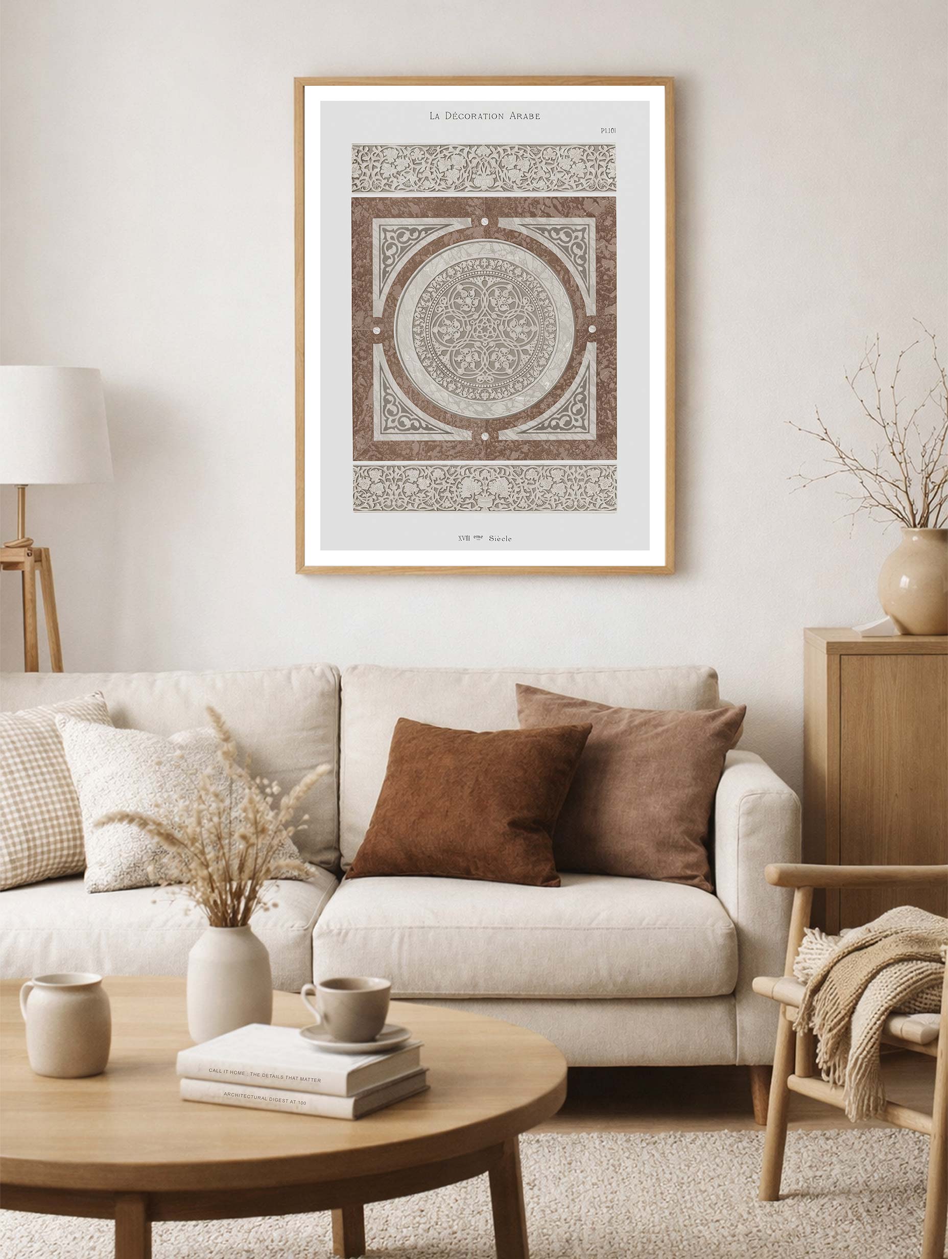 La Décoration Arabe Abstract Art Print Mockup