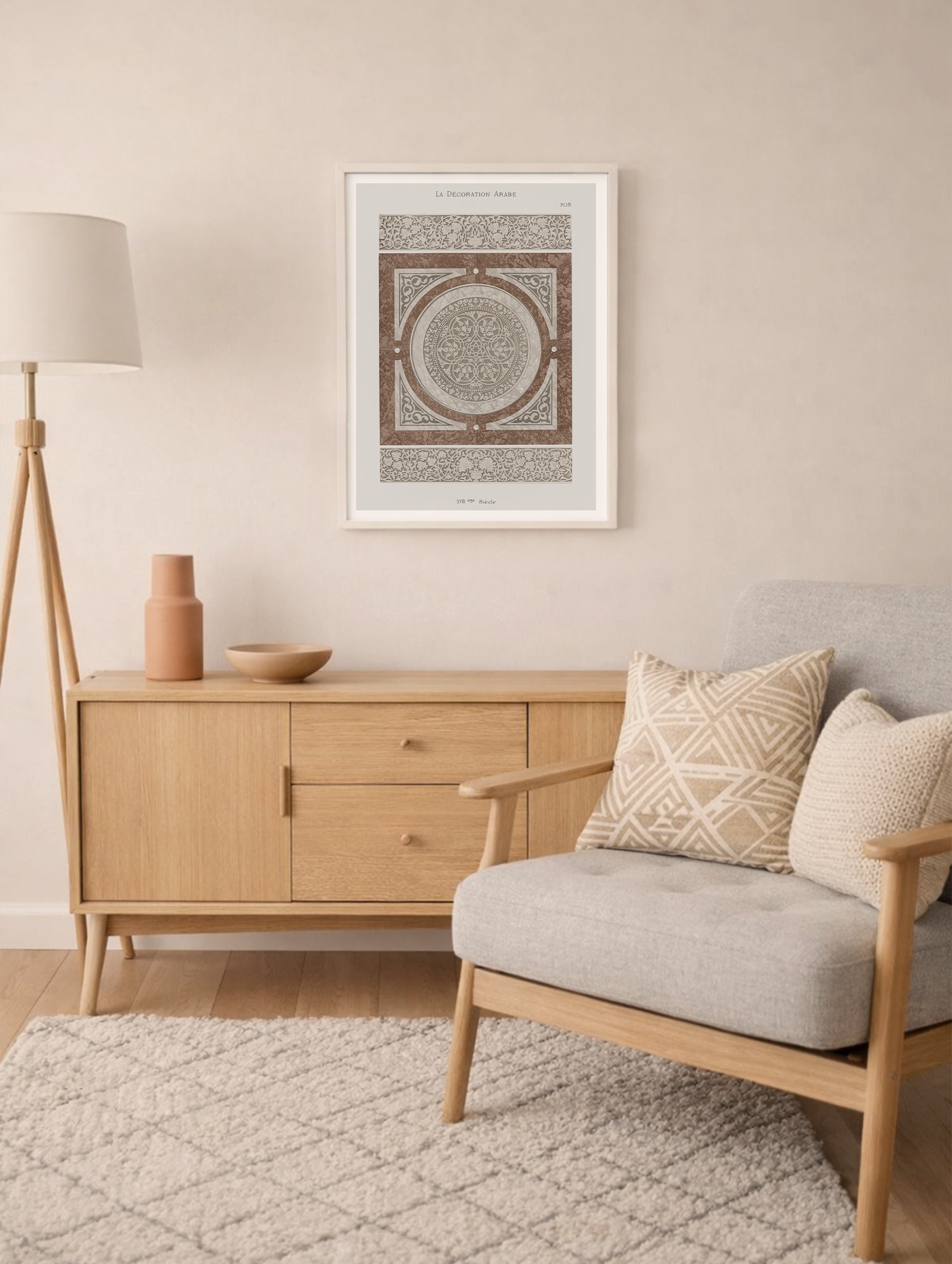 La Décoration Arabe Abstract Art Mockup
