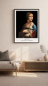 Lady with an Ermine Leonardo Da Vinci Art Print Mockup