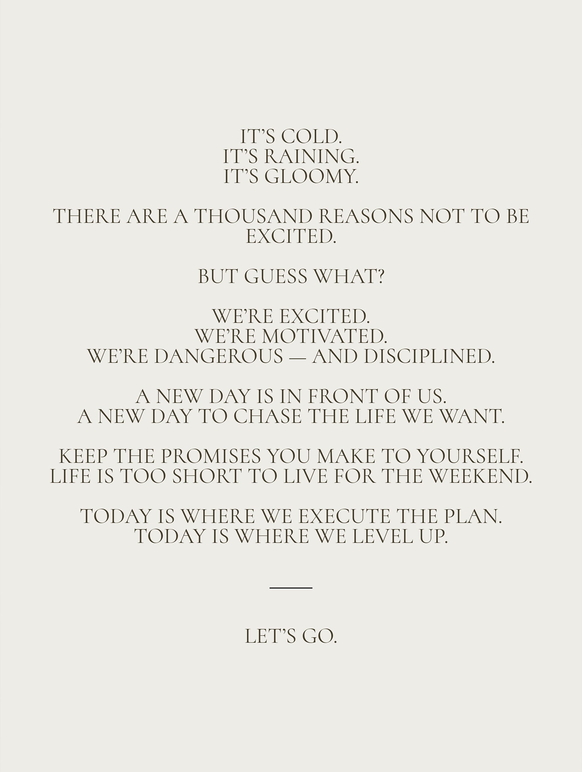 Let’s Go Poster