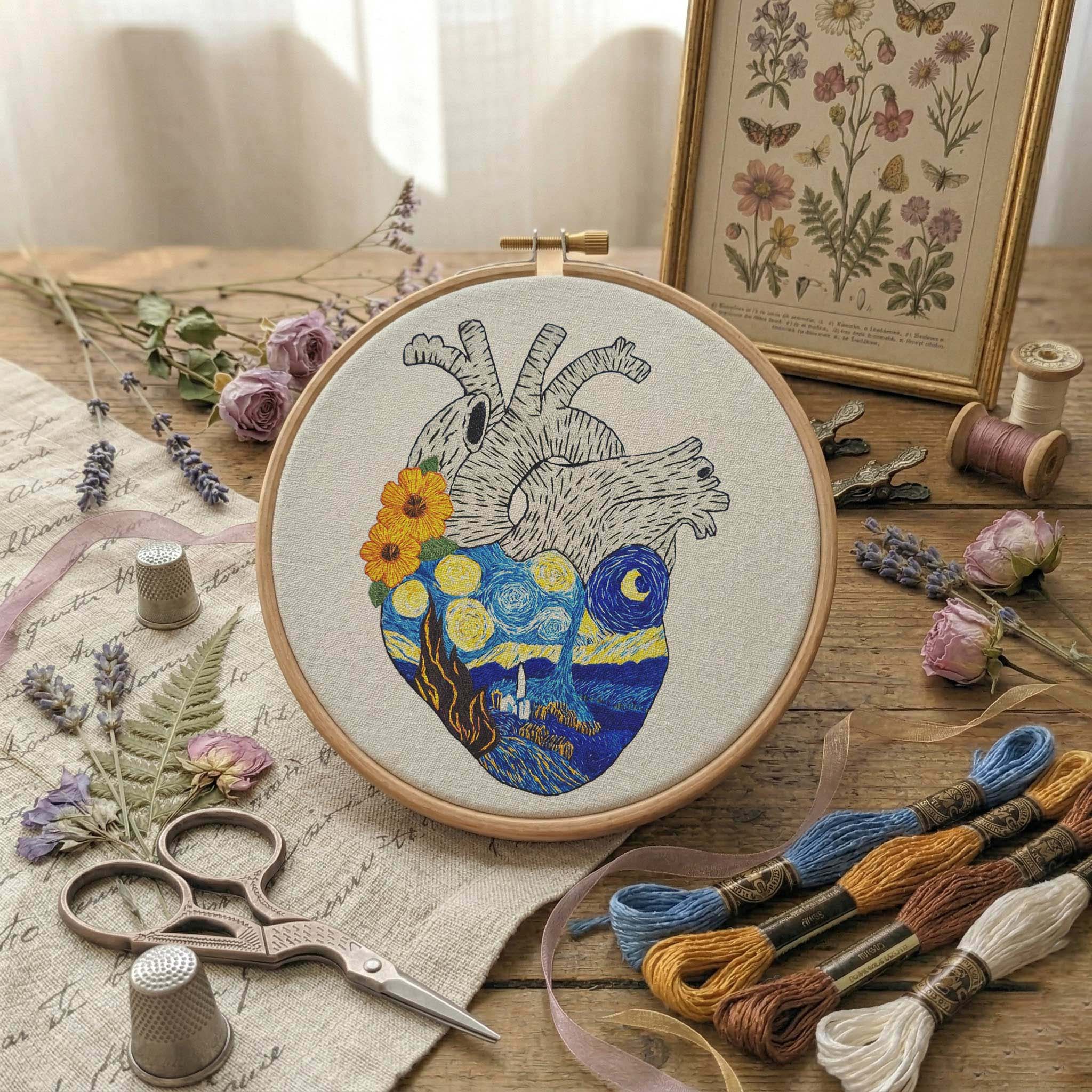 Van Gogh broderat hjärta
