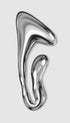 Metallic Liquid Shape Minimalist Poster
