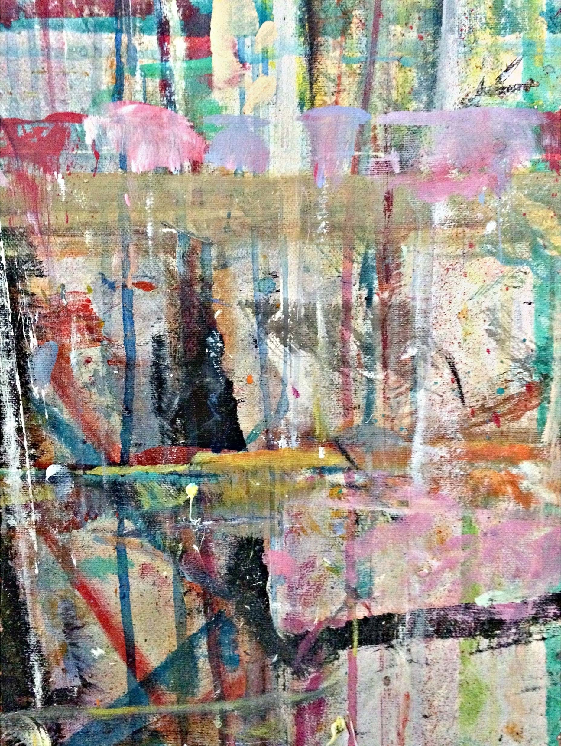 Mixed-Media Painting Abstract Art Print
