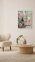 Mixed-Media Painting Abstract Art Print Mockup