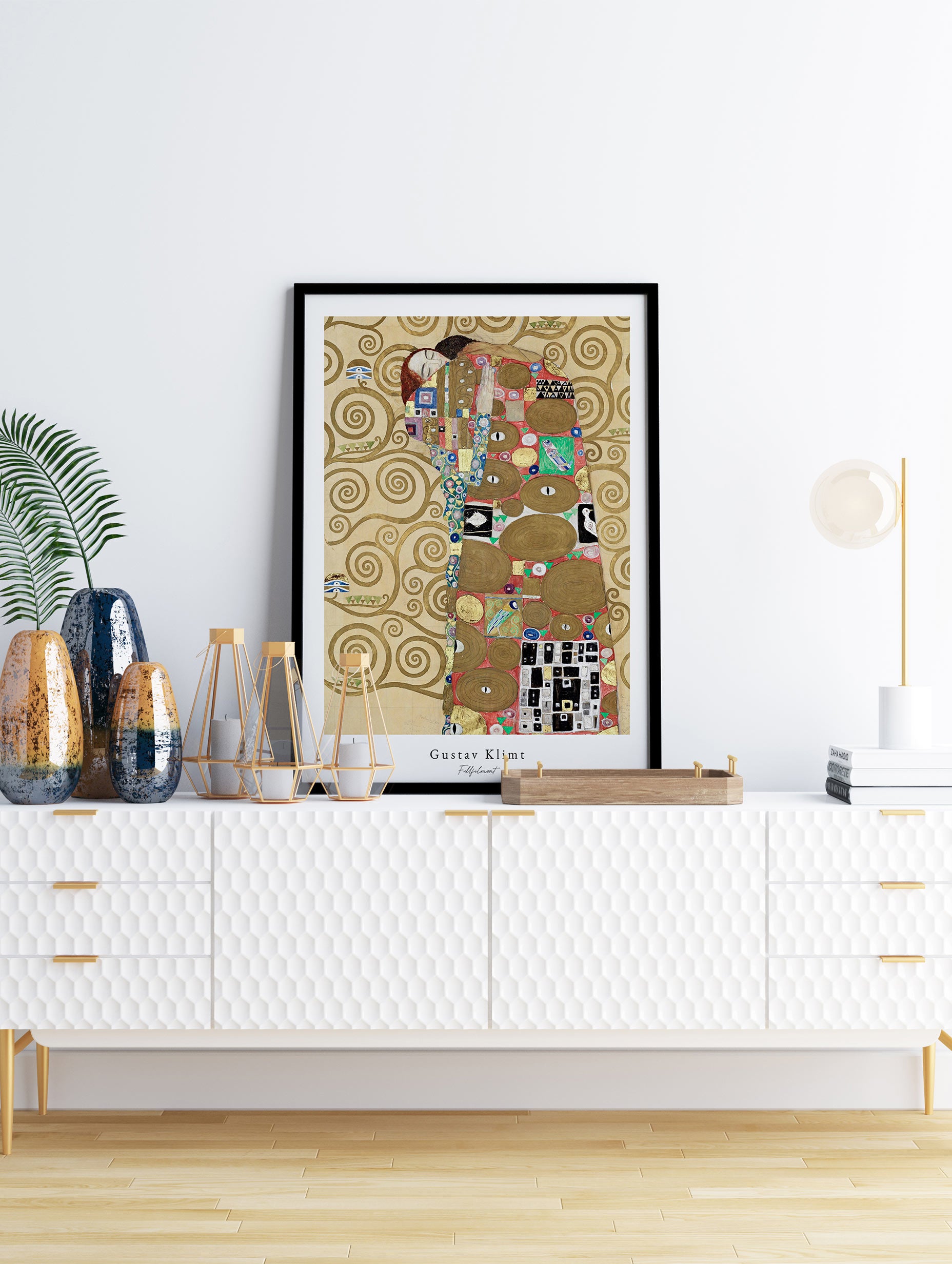 Fulfillment (The Embrace) - Gustav Klimt Mockup
