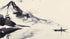 Mountain Ink Wash Painting Japanese Art Print