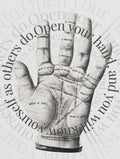 Open Your Hand, Palm Reading Spiritual Poster