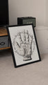 Open Your Hand, Palm Reading Spiritual Poster Mockup