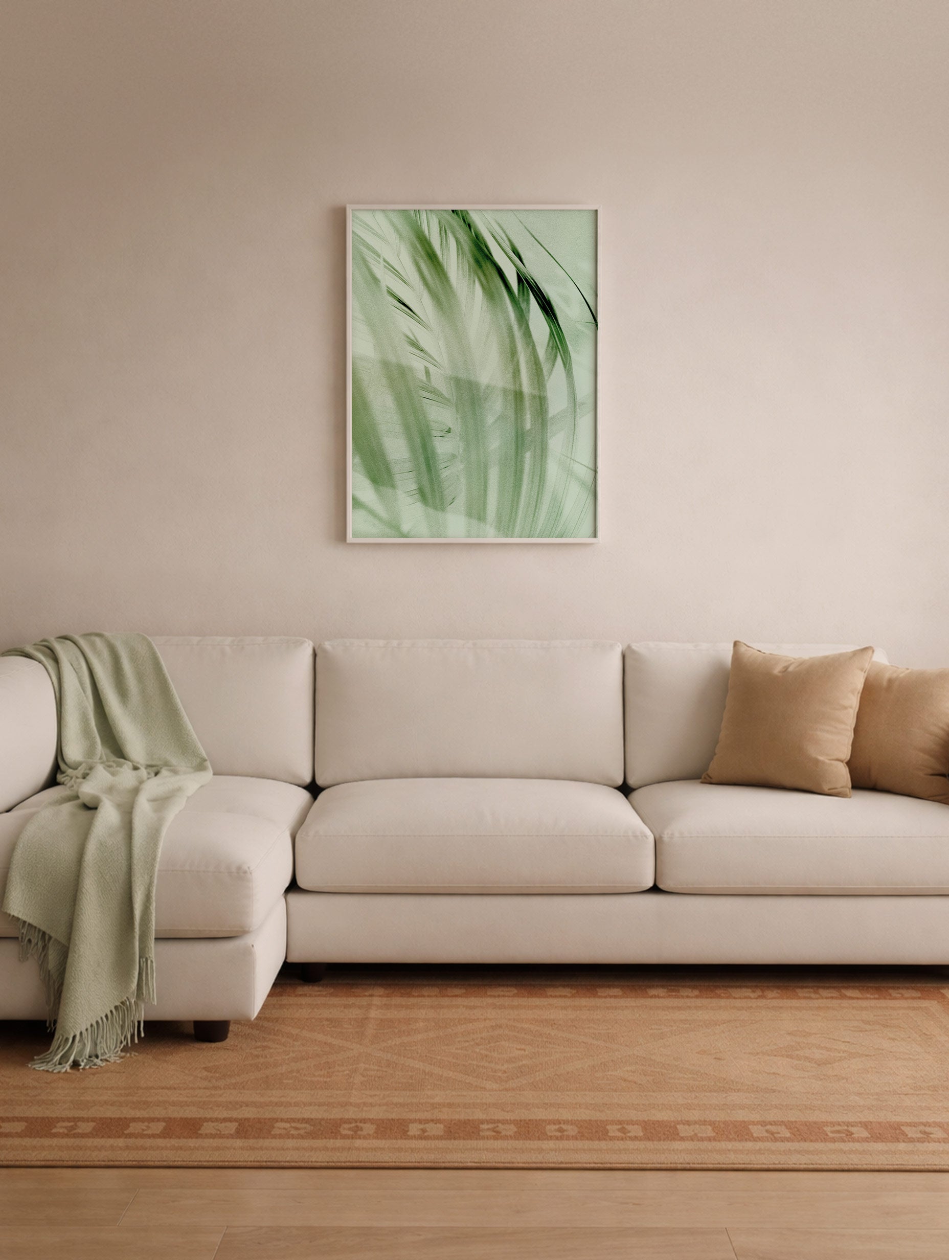 Palm Leaves Art Print Mockup