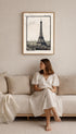 Paris, Fifth Edition Vintage Eiffel Tower Poster Mockup