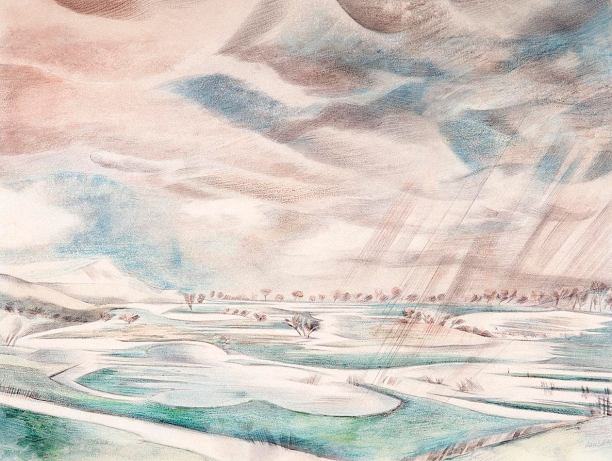 A Rainy Day Paul Nash Art Print