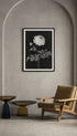 Rosa Rose with a brown feather Barbara Regina Dietzsch Art Print Mockup