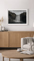 Skógafoss Waterfall Wall Art Print Mockup