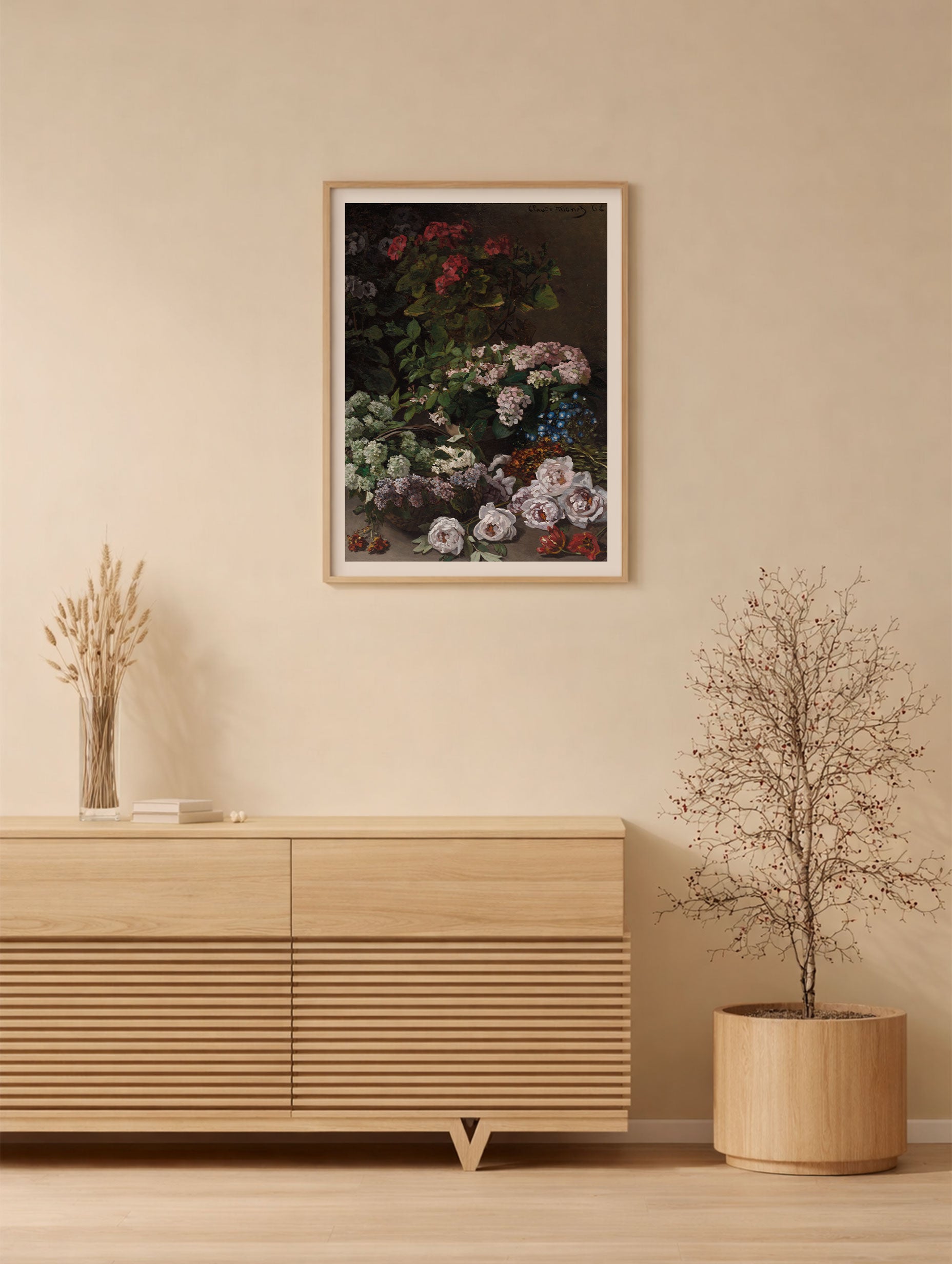 Spring Flowers Claude Monet Art Print Mockup