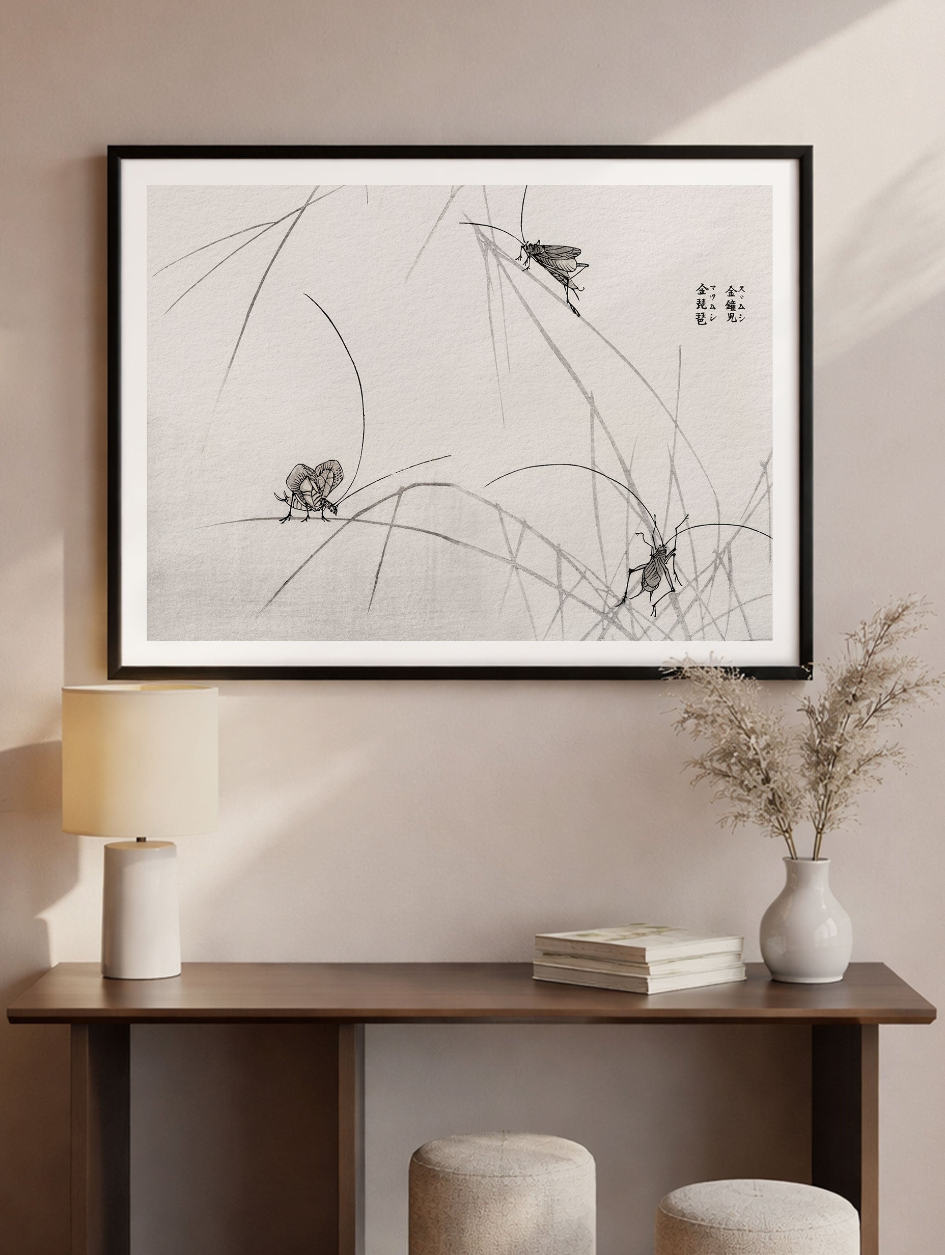 Suzumushi Bell Crickets Morimoto Toko Art Print Mockup