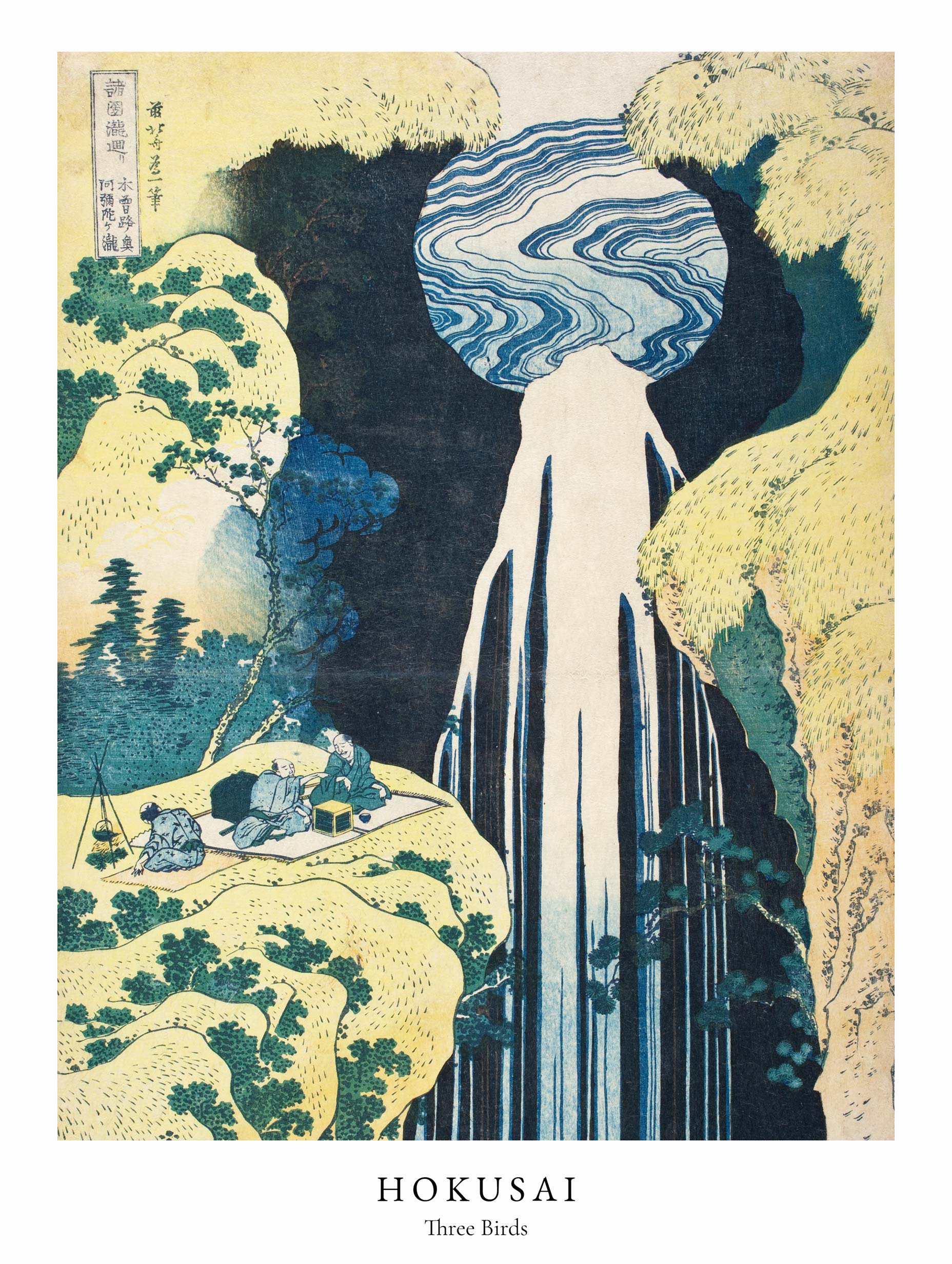 The Amida Falls - Hokusai