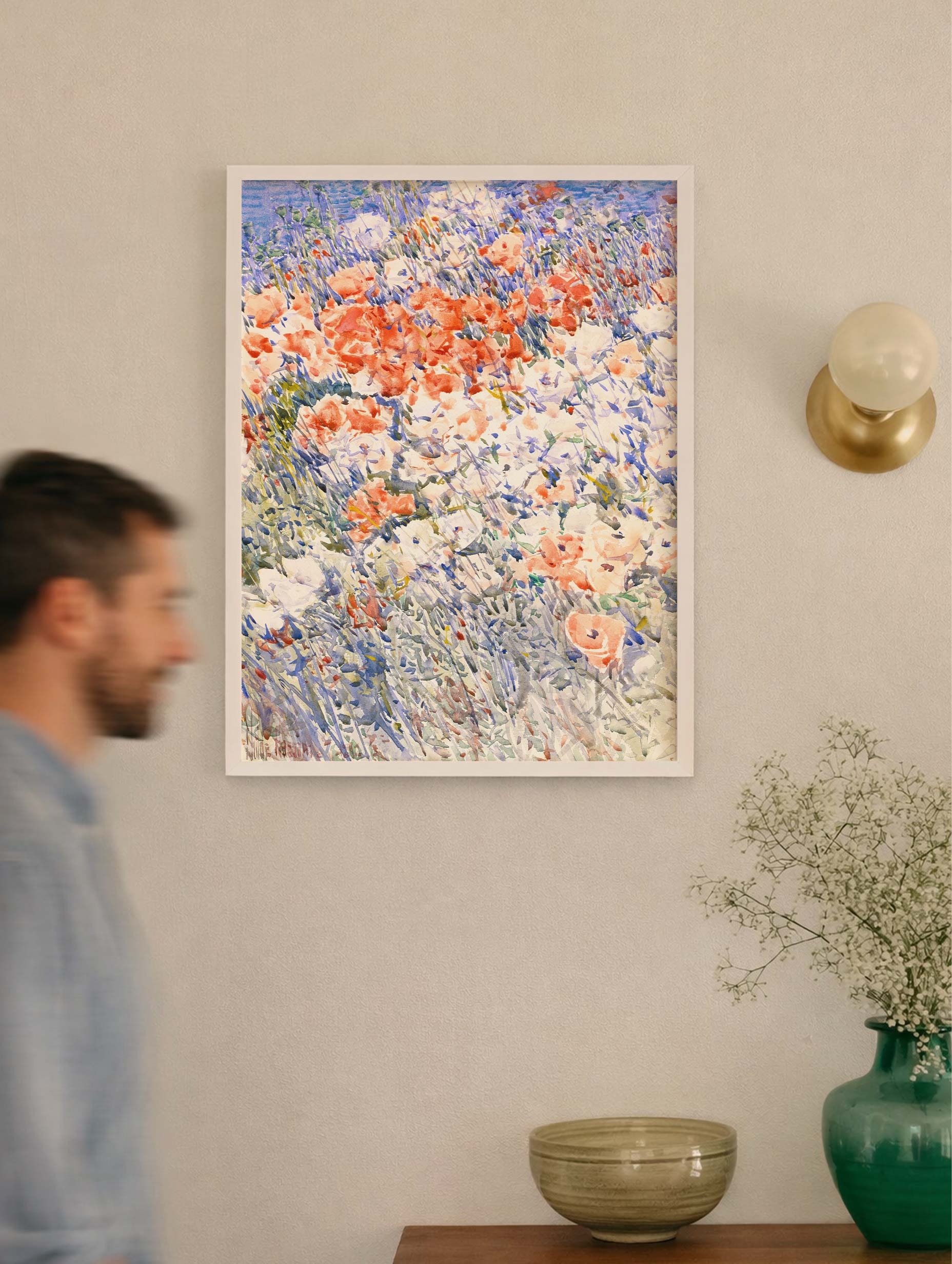 The Island Garden - Childe Hassam Art Print Mockup