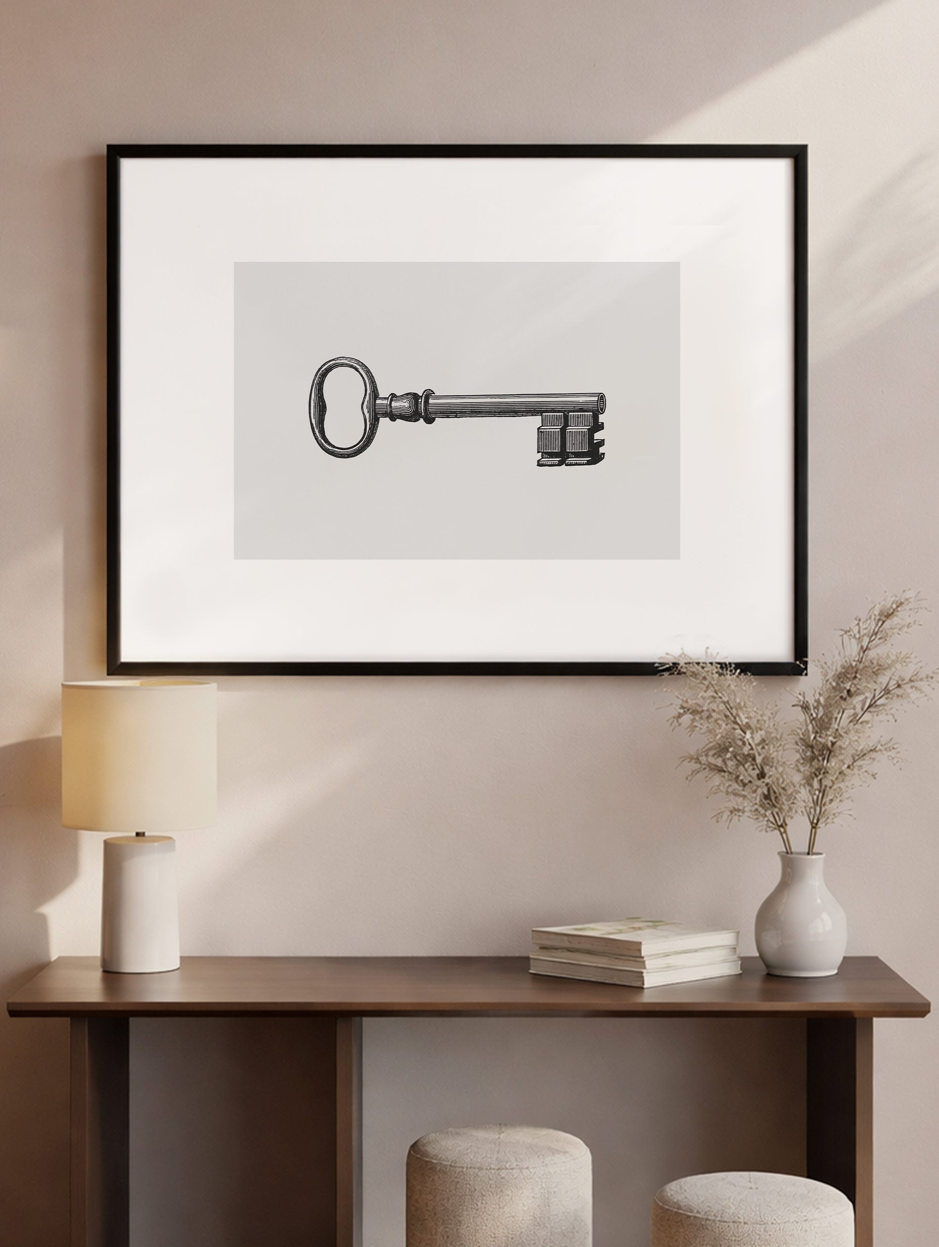 The Key Vintage Poster Mockup