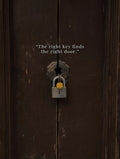 The Right Keys Open the Right Door Vintage Poster