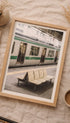 Tokyo Railway Platform Vintage Poster Mockup