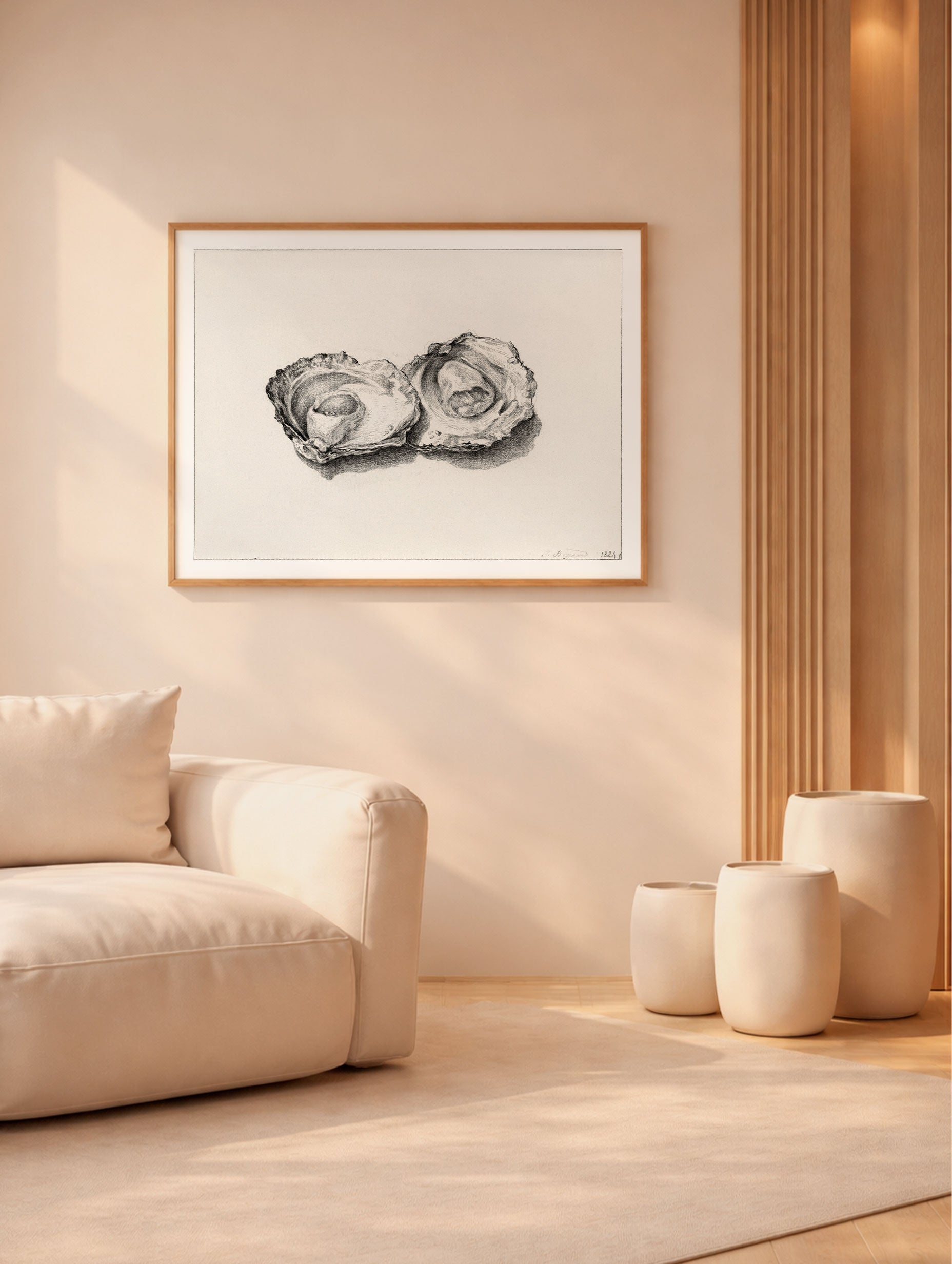 Two opened oysters - Jean Bernard Mockup