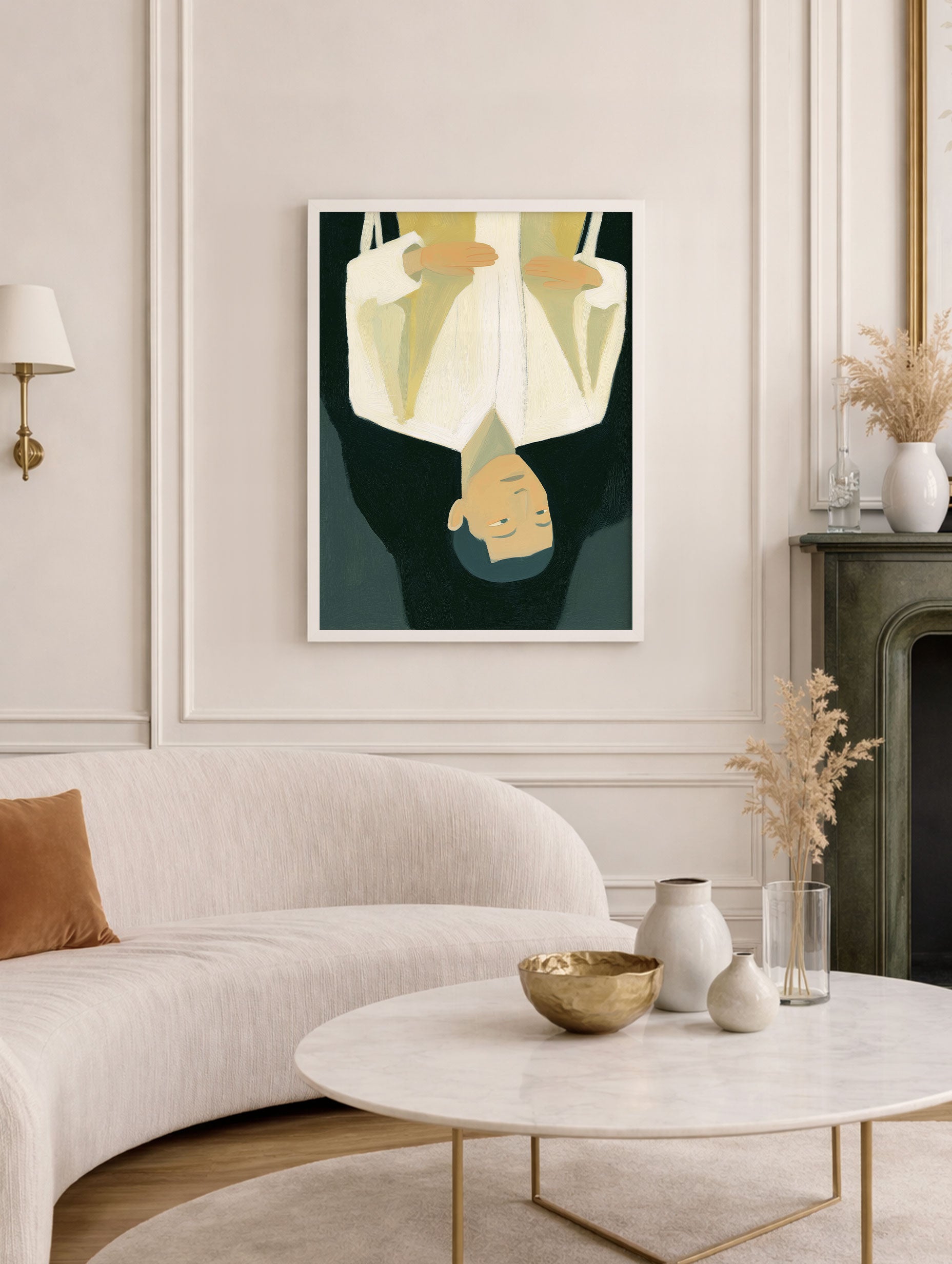 Upside-Down Portrait Poster Mockup