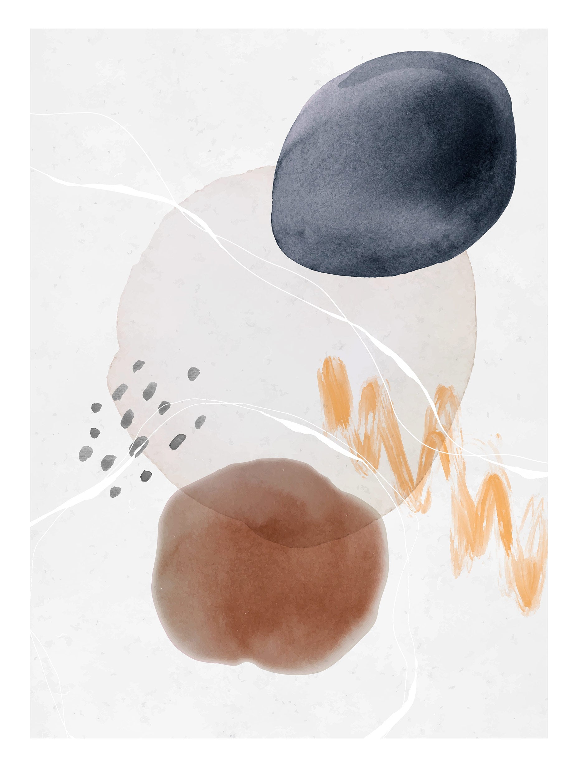 Watercolor Circles Art Print