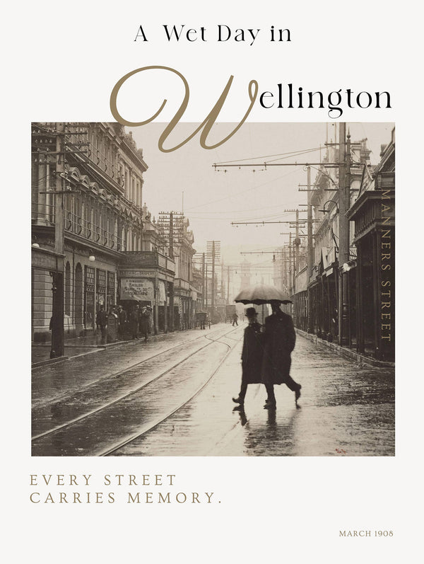 En regnig dag i Wellington-affisch
