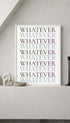 Whatever Typography Poster Mockup