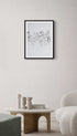 White Birds in the Snow Animal Art Print No 2 Mockup