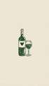 Wine is Love Minimal Artwork