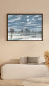 Winter Scene in Moonlight Henry Farrer Art Print Mockup